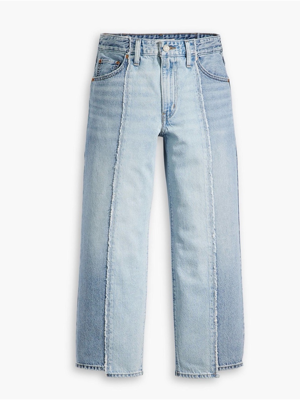 Levi's Recrafted Light Blue Two-Tone Wide Leg Jeans - Picture 2 of 15